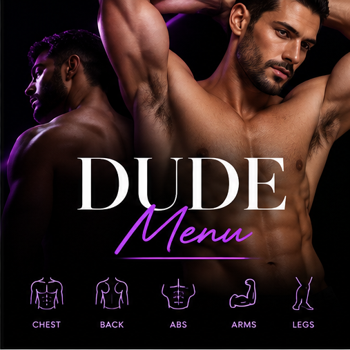 Dude Menu waxing services